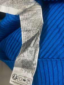 MANGO Blue Long Sleeve Pullover