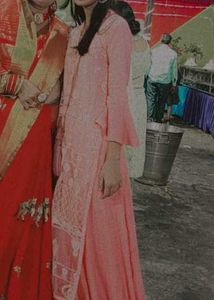 Pink Embroidered Tunic Dress