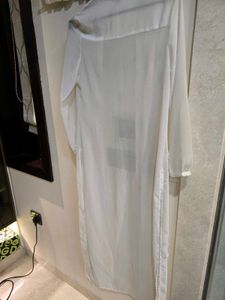 White Sheer Long Top