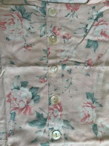 Floral Flutter Sleeve Blouse