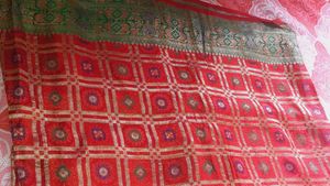 Red Banarasi Saree With Blouse