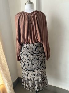 Boho Top &amp; Paisley Ruffle Skirt Set