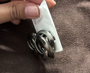 black metal earrings