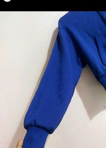 Blue Zip-Up Hoodie