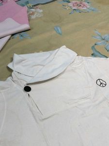 White Peace Sign Tee