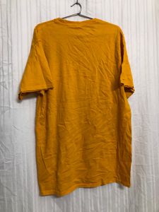 Port Company Cotton Yellow T Shirt