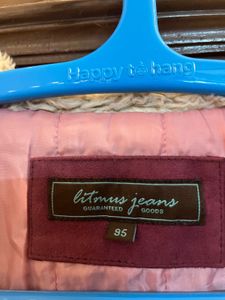 Korean Style Magenta Colour Coat