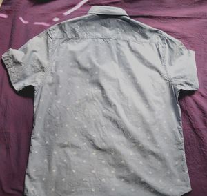 TLight Blue Casual Shirt -L Size … Slightly Used C