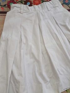 White Pleated Skirt