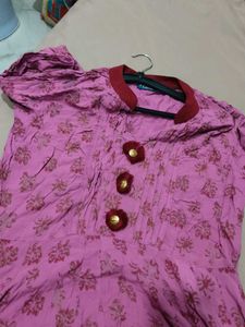Floral Print Maxi Kurti