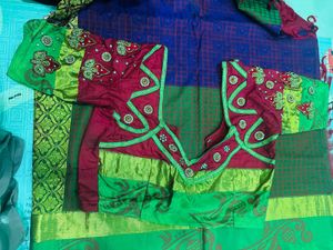 Saree With Embroidery Blouse
