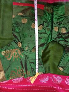 BrandNewElegant RedSilkSaree -WithBlouse+ExtraBlou