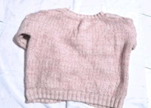 Blush Pink Cable Knit Sweater
