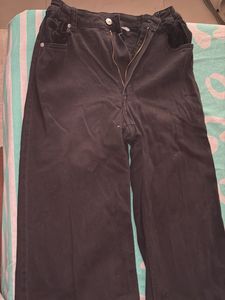 Wide Leg Black Jeans