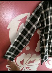 Tommy Hilfiger Black And White Checked Shirt For Men