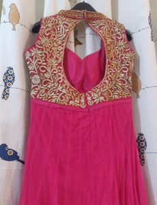 Pink Anarkali With Heavy Dupatta Suit💕for Wedding