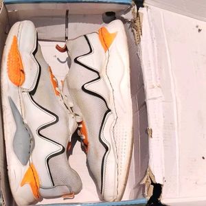 Orange and Grey Athletic Shoes