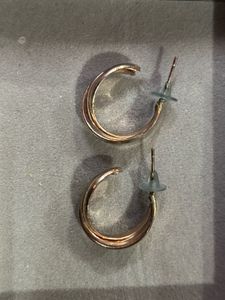 Twisted Small Golden Hoops