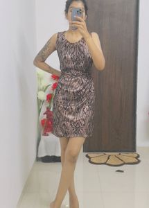 Patterned Sleeveless Dress