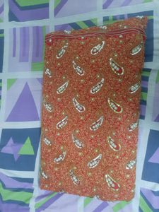 red saree for bride with heavy work