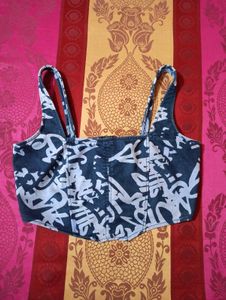 Patterned Corset Top
