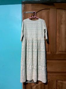 Libas Chikankari A-line Kurta Women