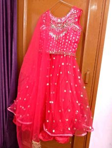 Party Wear Lehenga Crop Top Set