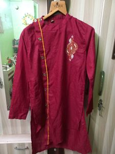 Maroon Embroidered Kurta❤️
