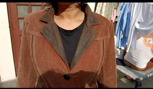 Beautiful Jacket  Courtrai Fabric With Some Leathe