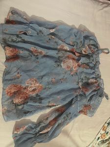 Floral Ruffle Top