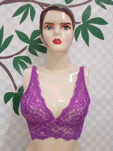 (1300)Purple Lace Bralette