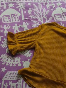 Cute Mustard Color Top