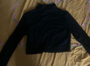Blessed Black Cropped Top H&amp;m