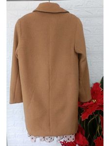 Imported Unisex Camel Brown Overcoat
