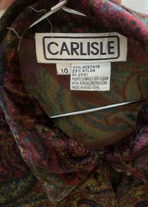 Paisley Velvet Top Type Shirt