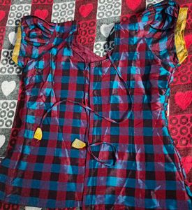 Stylish Peacock Blue Pattu Paavadai