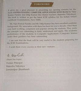 Understanding ICSE Computer Applications (BLUEJ)