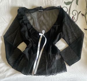 Babydoll Mesh Top