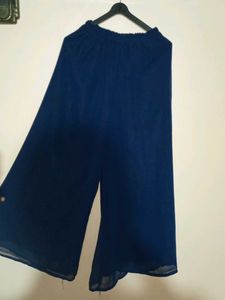Navy Blue Maxi Dress with Sheer Sleeves