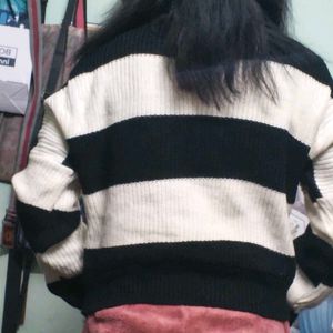 Striped Knit Sweater