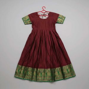 Ethnic Dress with Elephant Border
