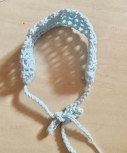 Light Blue Crochet Headband
