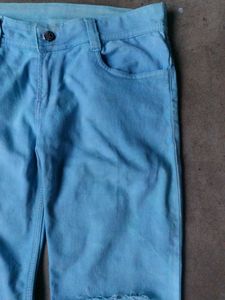 Distressed Light Blue Jeans