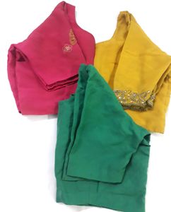 Combo 3 Blouses Kasab embroidery work designs