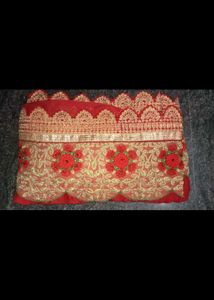 A Beautiful  Saree With Heavy Work X Stiched Blous