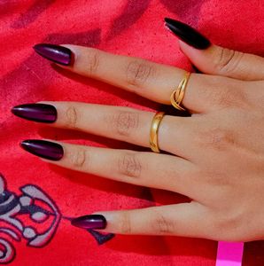 Purple Press-On Nails