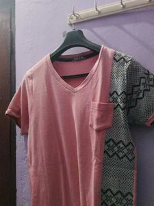 Pink T Shirt For Men s Well.as Women