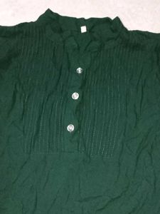 Green Long Sleeve Top