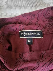 A Cutout Maroon Top