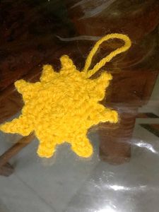 Crochet Sun Ornament